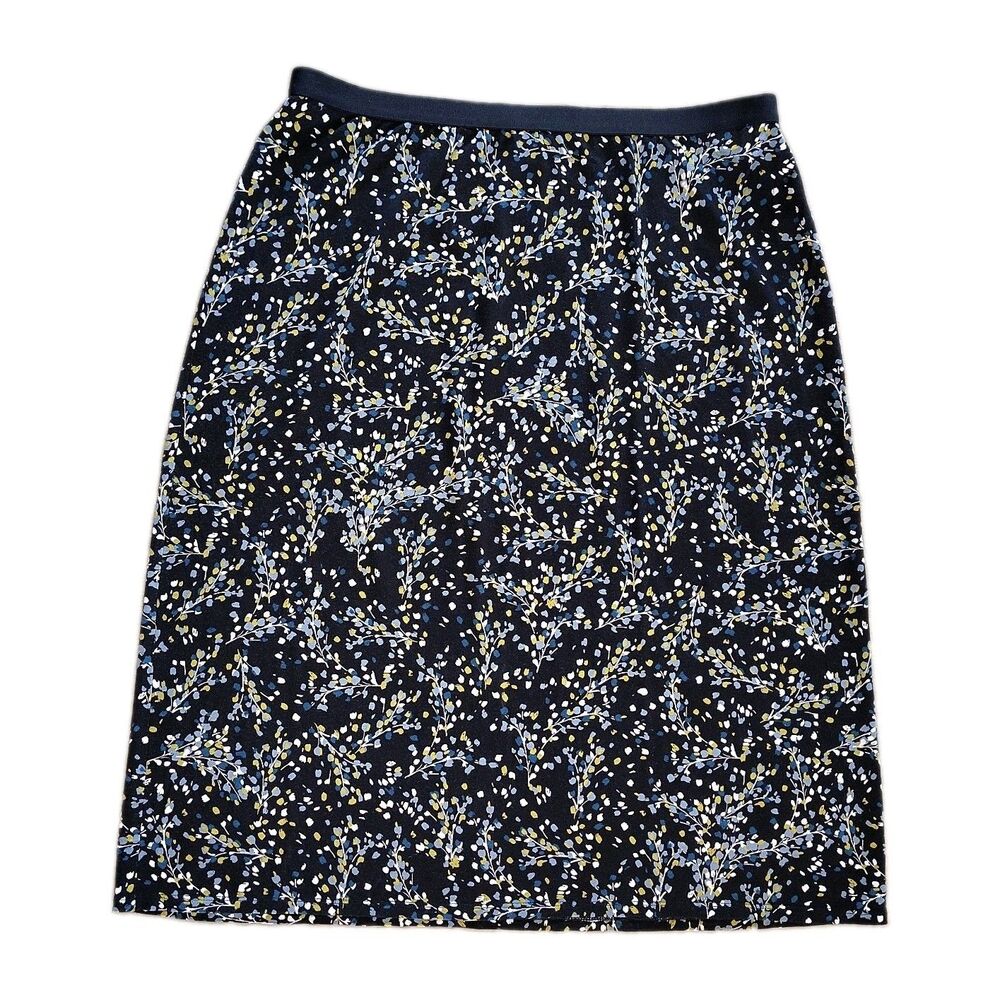 J.Jill Women's Large Floral Print Pull On Skirt NWT Elastic Waist Cottagecore